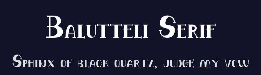 Balutteli Serif by Haksen Studio — Decorative Font — thumbnail 2