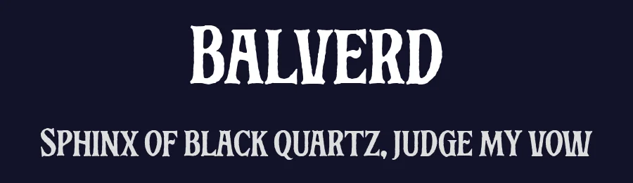 Balverd by Blankids — Decorative Font — thumbnail 2