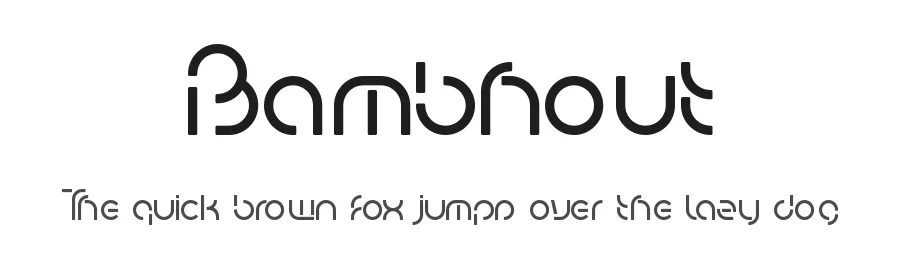 Bambhout by Bambootypes — Display Font