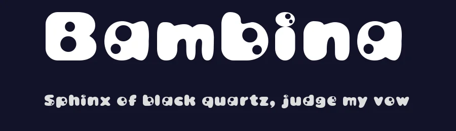 Bambina by Tomoyuki "Tee-Wat" Watanabe — Decorative Font — thumbnail 2