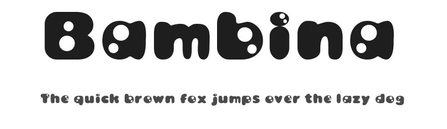 Bambina by Tomoyuki "Tee-Wat" Watanabe — Decorative Font