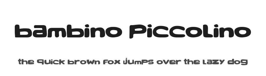 Bambino Piccolino by Woodcutter — Decorative Font