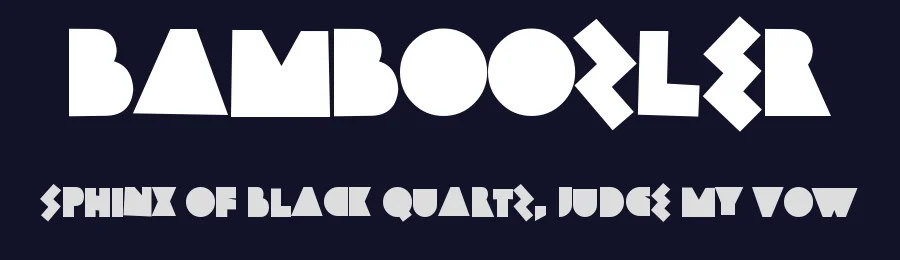 Bamboozler by Chequered Ink — Decorative Font — thumbnail 2