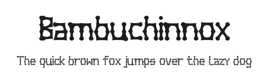 Bambuchinnox by Vlad Viperov — Decorative Font