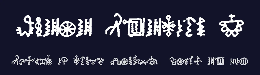 Bamum Symbols 1 by ~Sorcerer~ — Dingbats Font — thumbnail 2