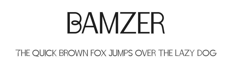 Bamzer by Typebae Foundry — Sans Serif Font
