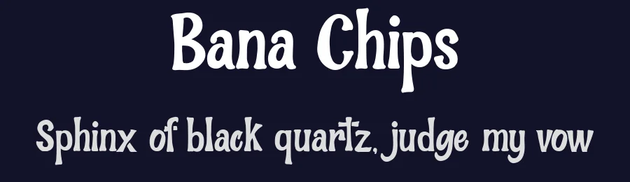 Bana Chips by Ardyana Types — Decorative Font — thumbnail 2