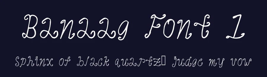 Banaag Font 1 by Martin Banaag — Decorative Font — thumbnail 2