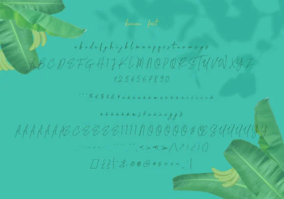 Banana Carolline Duo Font by Muntab_Art — Script Handwritten Font — thumbnail 9