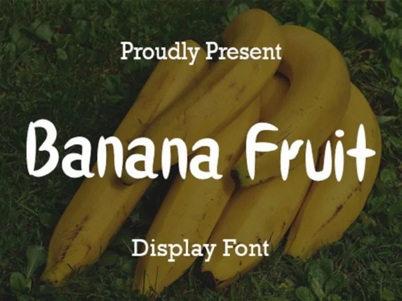 Banana Fruit Font by scriptstrategy — Script Handwritten Font