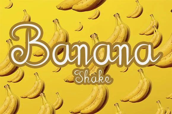 Banana Shake Font by Almahyra Studio β Script Handwritten Font
