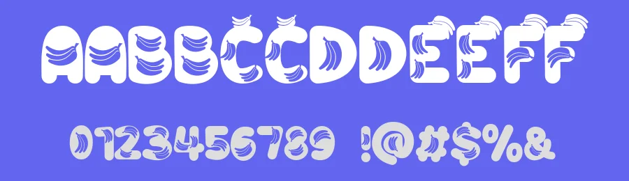 Banana by Rusd — Decorative Font — thumbnail 3
