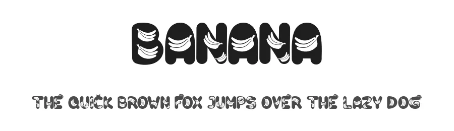 Banana by Rusd — Decorative Font