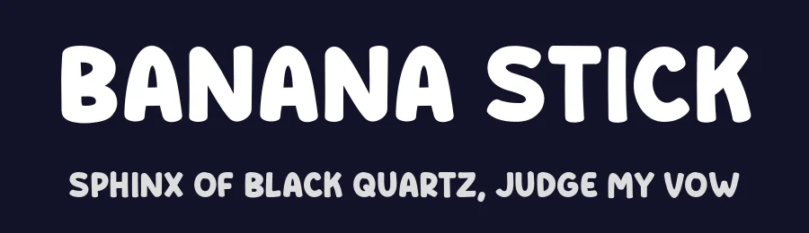 Banana Stick by MJType — Decorative Font — thumbnail 2