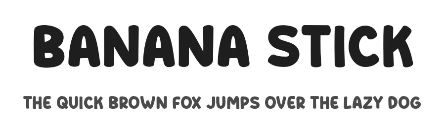 Banana Stick by MJType — Decorative Font
