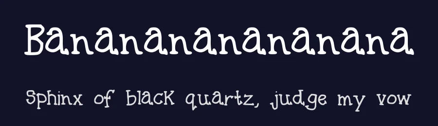 Bananananananana by Beth Nott — Decorative Font — thumbnail 2