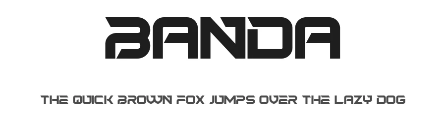 Banda by Vladimir Nikolic — Display Font