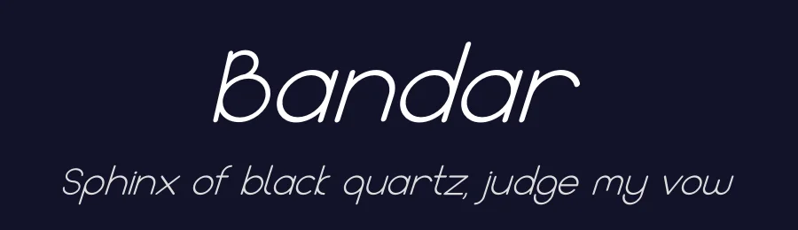 Bandar by Afkari Studio — Sans Serif Font — thumbnail 2