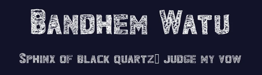Bandhem Watu by Zuzulgo Studio — Decorative Font — thumbnail 2