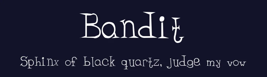 Bandit by Buddha Graphix — Decorative Font — thumbnail 2