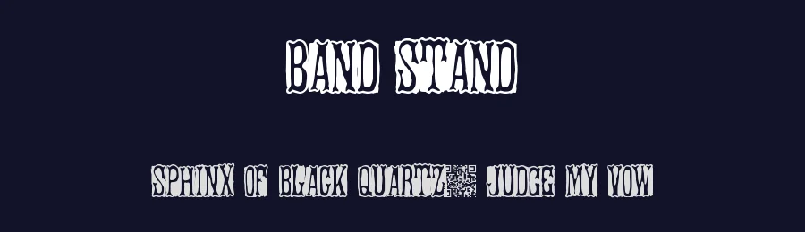 Band Stand by Xerographer Fonts — Decorative Font — thumbnail 2