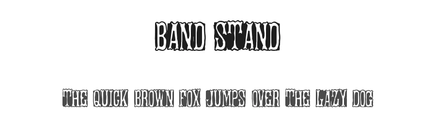 Band Stand by Xerographer Fonts — Decorative Font