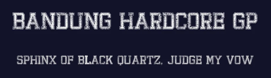 Bandung Hardcore GP by Gilang Purnama Jaya — Decorative Font — thumbnail 2