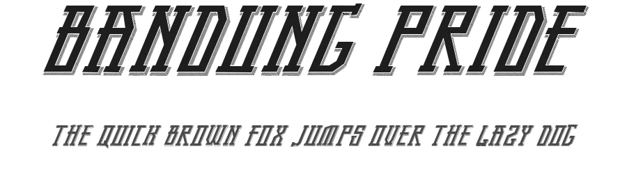 Bandung Pride by Harder Type Foundry โ Decorative Font