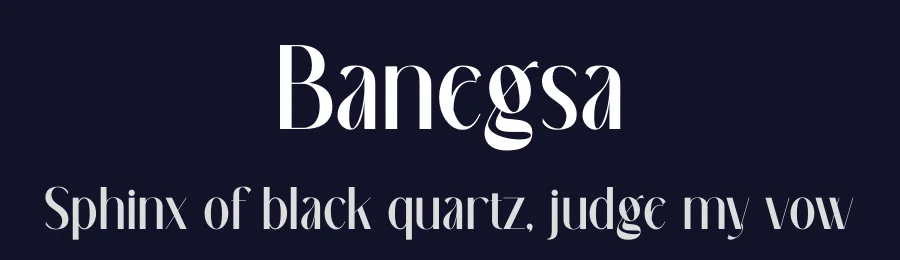 Banegsa by Rvandtype — Sans Serif Font — thumbnail 2