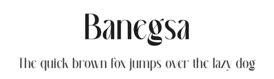 Banegsa by Rvandtype — Sans Serif Font