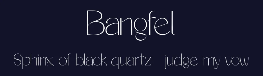 Bangfel by Muksal Creative — Sans Serif Font — thumbnail 2