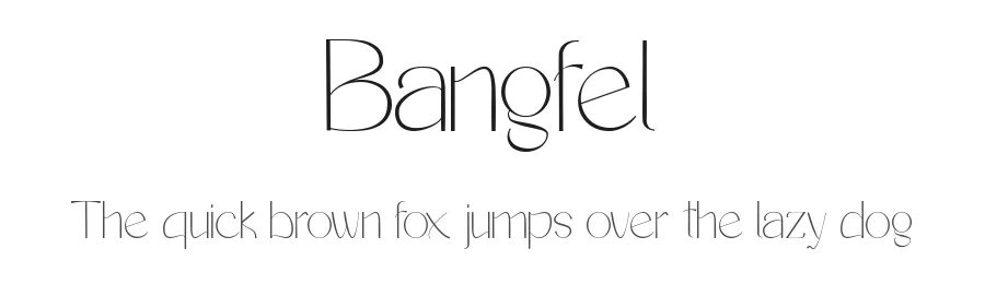 Bangfel by Muksal Creative — Sans Serif Font