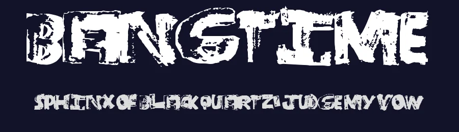 BangTime by Xerographer Fonts — Decorative Font — thumbnail 2