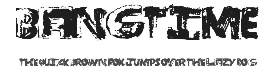 BangTime by Xerographer Fonts β Decorative Font