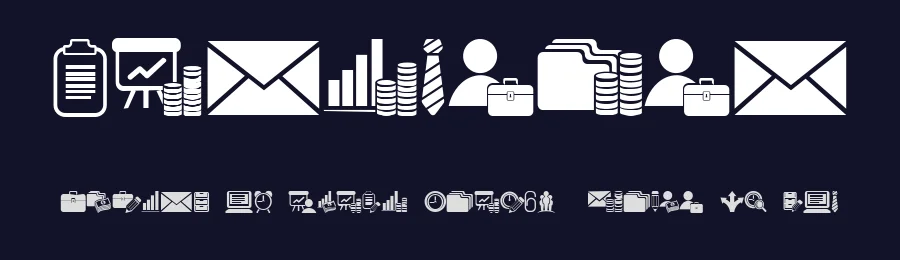 Bankwesen by Vladimir Nikolic — Dingbats Font — thumbnail 2