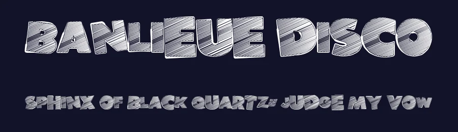 Banlieue Disco by Xerographer Fonts — Decorative Font — thumbnail 2