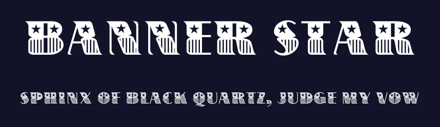 Banner Star by ClaudeP — Decorative Font — thumbnail 2
