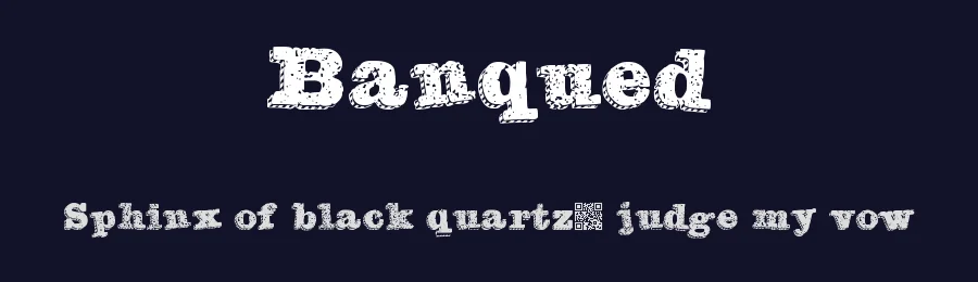 Banqued by Xerographer Fonts — Decorative Font — thumbnail 2