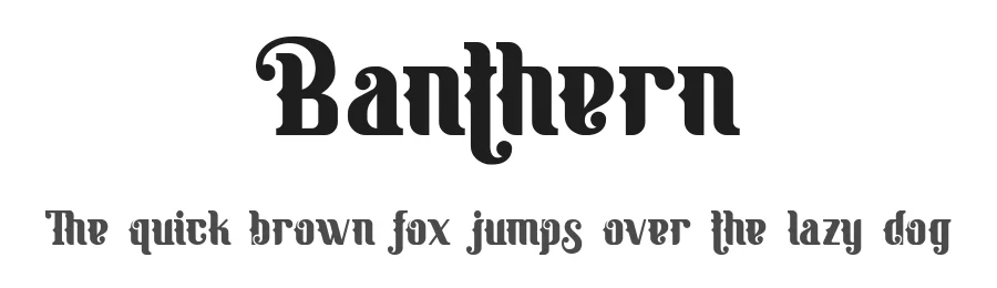 Banthern by Nurf Designs — Decorative Font