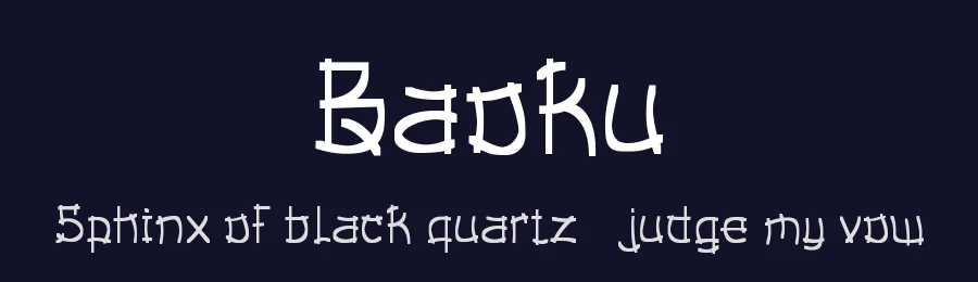 Baoku by Brew and Butcher Studio — Decorative Font — thumbnail 2
