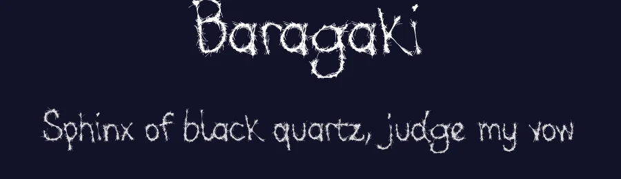 Baragaki by Poemhaiku — Decorative Font — thumbnail 2