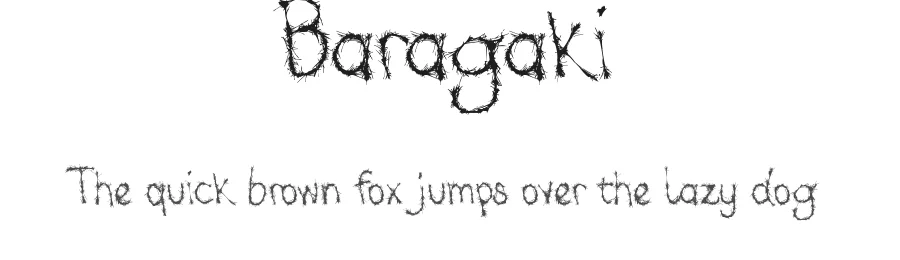 Baragaki by Poemhaiku β Decorative Font