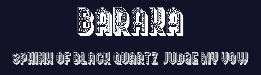 Baraka by Vladimir Nikolic — Decorative Font — thumbnail 2