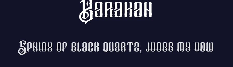 Barakah by Bombastype — Decorative Font — thumbnail 2