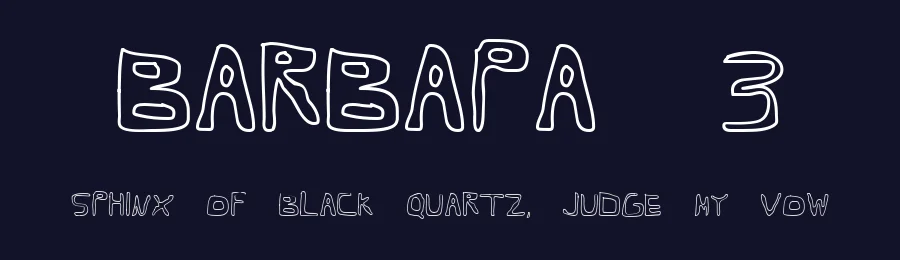 Barbapa 3 by Dope Fonts — Decorative Font — thumbnail 2