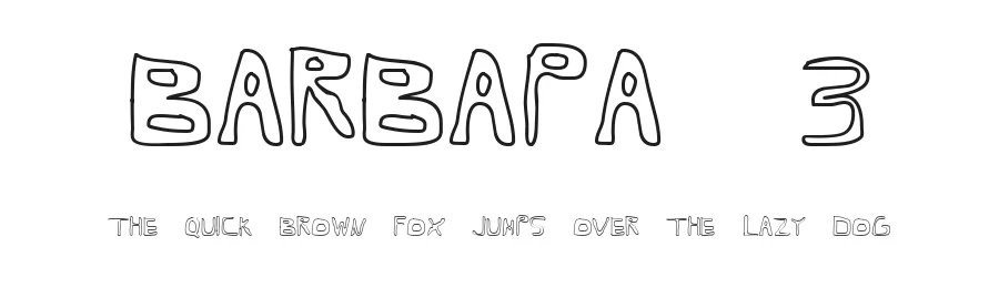 Barbapa 3 by Dope Fonts — Decorative Font