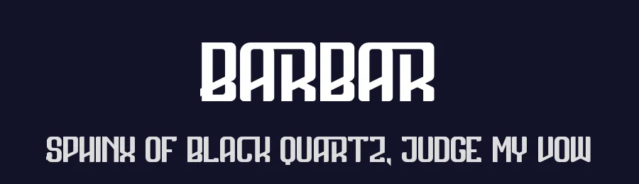 Barbar by Display Studio — Decorative Font — thumbnail 2