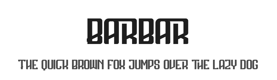 Barbar by Display Studio — Decorative Font