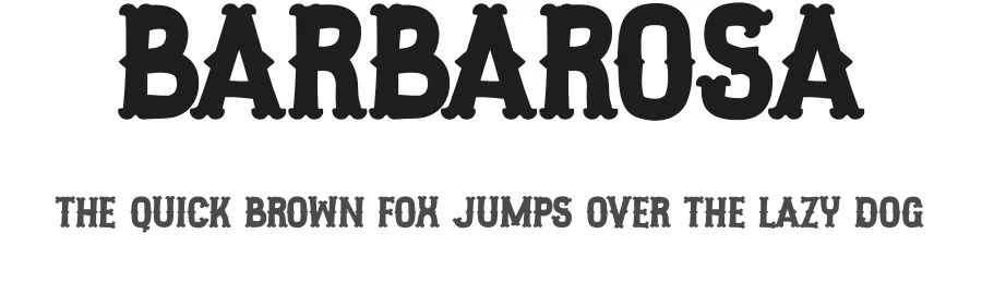 Barbarosa by Gassstype — Decorative Font