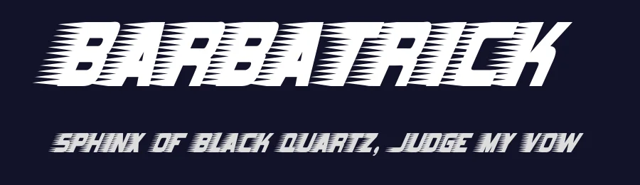 Barbatrick by Typodermic Fonts — Decorative Font — thumbnail 2